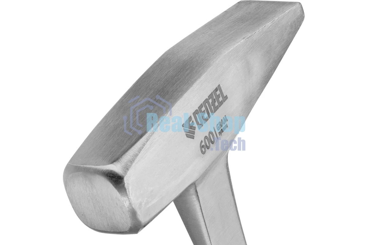 Молоток слесарный Denzel 600 г цельнометаллический, двухкомпонентная рукоятка