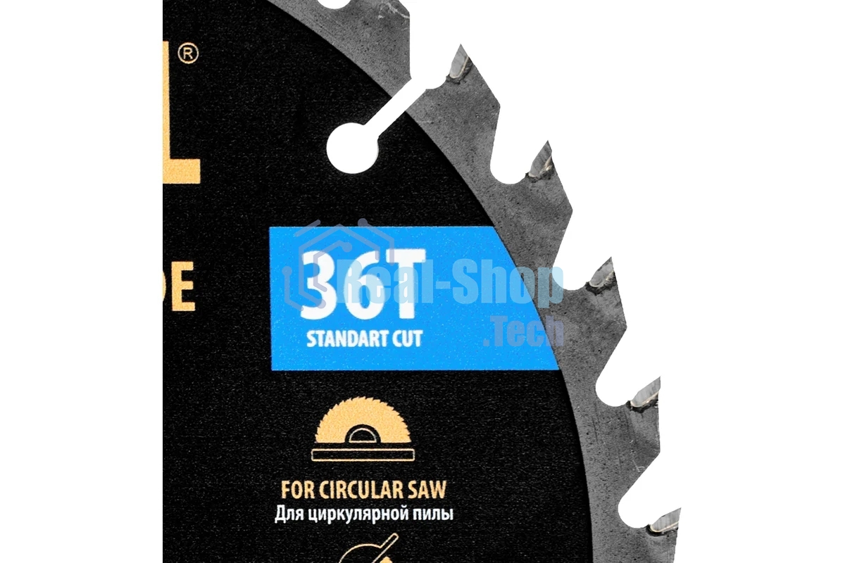 Пильный диск по дереву Denzel ф190 х 20 мм, 36 зубьев 733357