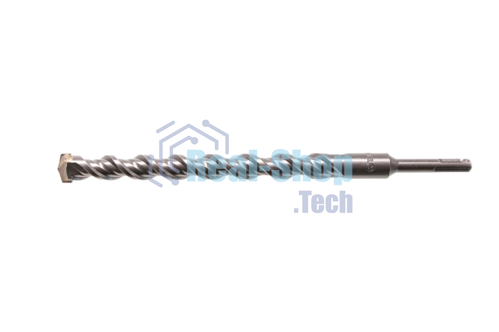 Бур по бетону Denzel двойная спираль, Cobalt W-tip, 22x310 мм, SDS PLUS