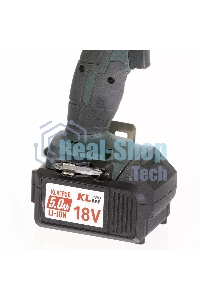 Профессиональный ударный бесщеточный шуруповерт Klpro KLDM18B-50 (18В, Li-ion-2шт, 5.0А·ч, 60Нм, ручка, З/У-4А,в кейсе)