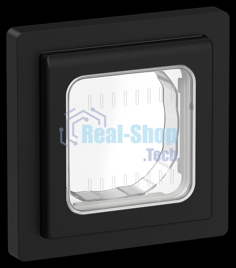 Рамка 1-местная IP55 Рпро-1-55-ФлЧ черный FLITE