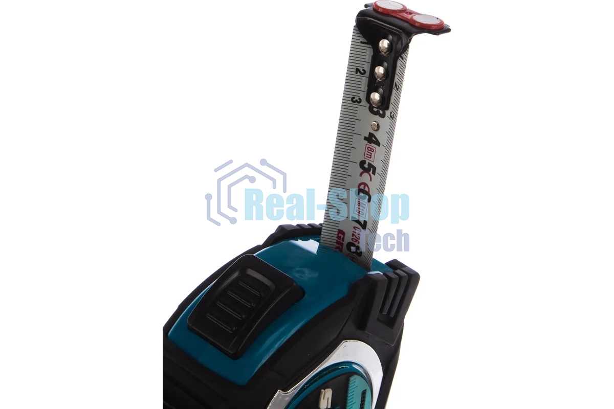 Рулетка Gross Magnetisch, 8 м х 25 мм, обрезин. корпус, автоматич. фиксация, нейлон. покр., магн. зацеп