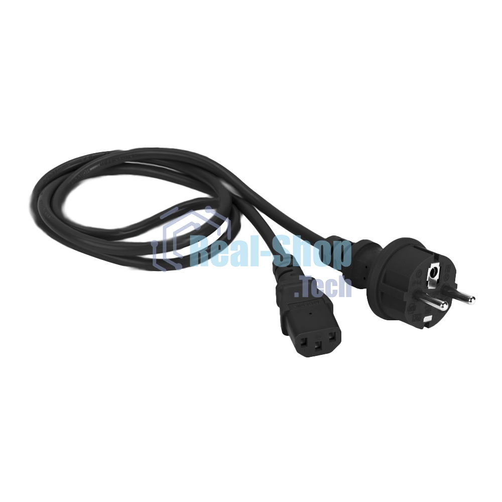 Шнур питания Lanmaster LAN-PP13/SH-10-BK C13-Schuko проводник.:3x0.75мм2 10м 250В 10А черный