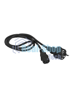 Шнур питания Lanmaster LAN-PP13/SH-10-BK C13-Schuko проводник.:3x0.75мм2 10м 250В 10А черный