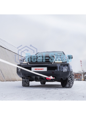 Трос динамический (стропа) Rexant 10т, 9м, белый, в чехле