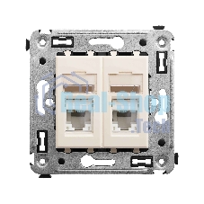 Розетка компьютерная DKC Avanti 4405464 RJ-45 двойная, категория 5e 