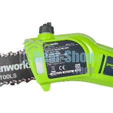 Высоторез/Сучкорез аккумуляторный (2000107) GreenWorks G-24 G24PS20, 24V, 20 см, без АКБ и ЗУ