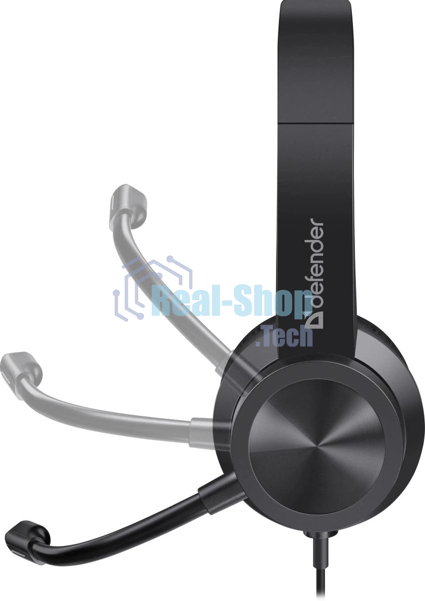 Гарнитура проводная Defender Tune 150 (черная, провод 1.8 м)