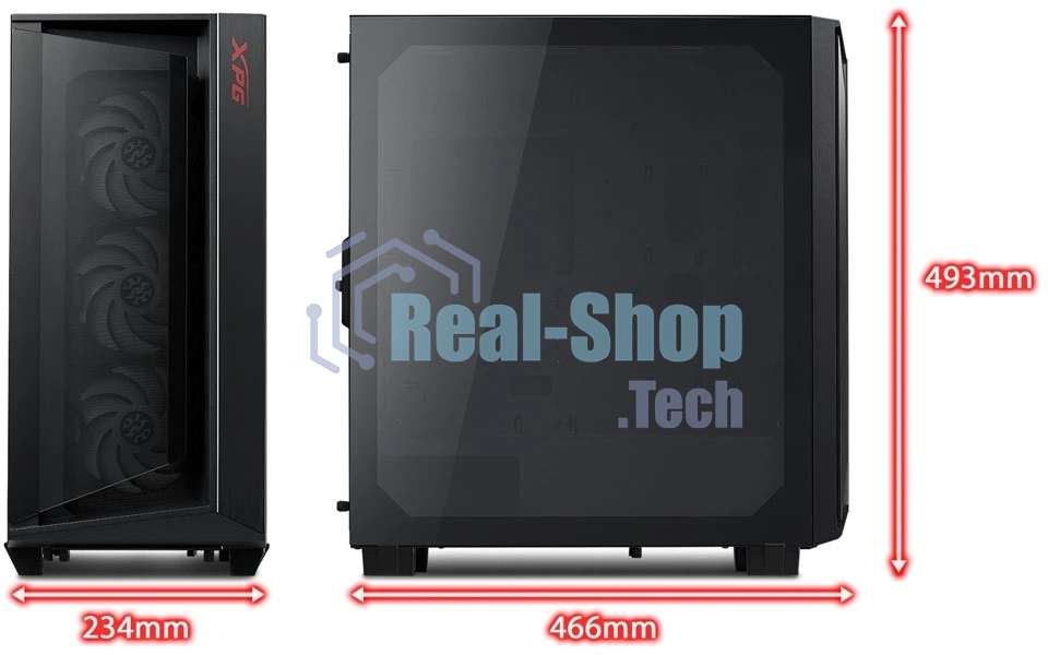 Компьютерный корпус ADATA XPG CRUISERST черный Mid-Tower, Micro-ATX, Mini-ITX, Standard-ATX