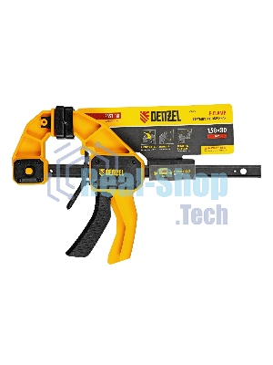 Струбцина Denzel F-образная, быстрозажимная, 150 х 80 мм, усиленный нейлоновый корпус