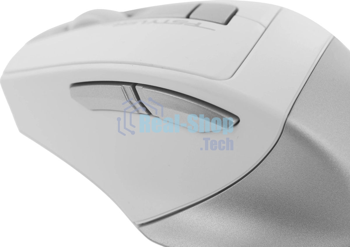 Мышь беспроводная A4Tech Fstyler FG35 серебристый/белый, 2000 dpi, радиоканал, USB, кнопки - 6