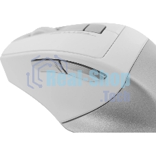 Мышь беспроводная A4Tech Fstyler FG35 серебристый/белый, 2000 dpi, радиоканал, USB, кнопки - 6