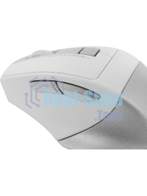 Мышь беспроводная A4Tech Fstyler FG35 серебристый/белый, 2000 dpi, радиоканал, USB, кнопки - 6