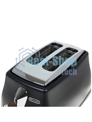 Тостер DeLonghi CTOV2103.BK черный, 900 Вт, 2 слота