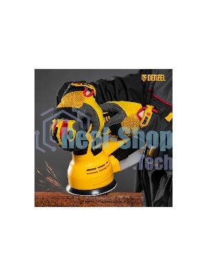 Эксцентриковая шлифовальная машина Denzel OS-125, 450 Вт, 6000-12000 об/мин