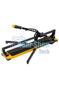 Плиткорез рельсовый Denzel 600х16мм, каретка на подш., стальная станина, усил. рукоятка-пенал