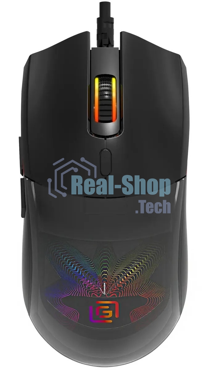 Мышь проводная Oklick 714GM черный, 3200 dpi, USB, кнопки - 7