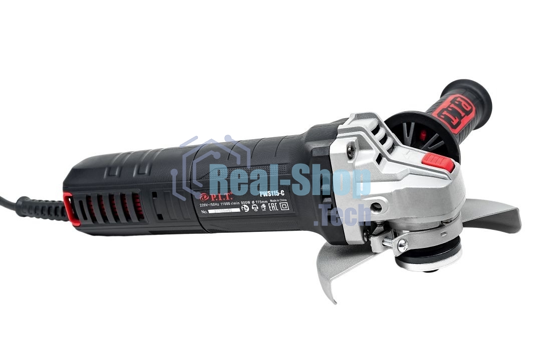 Угловая шлифовальная машина P.I.T. PWS115-C 800Вт 11000об/мин рез.шпин.:M14 d=115мм