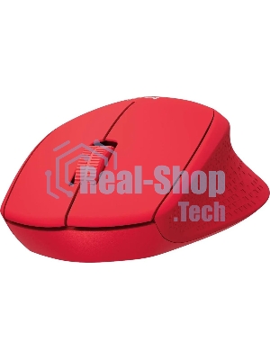 Мышь беспроводная Logitech M280 красный, 1000 dpi, радиоканал, USB, кнопки - 3