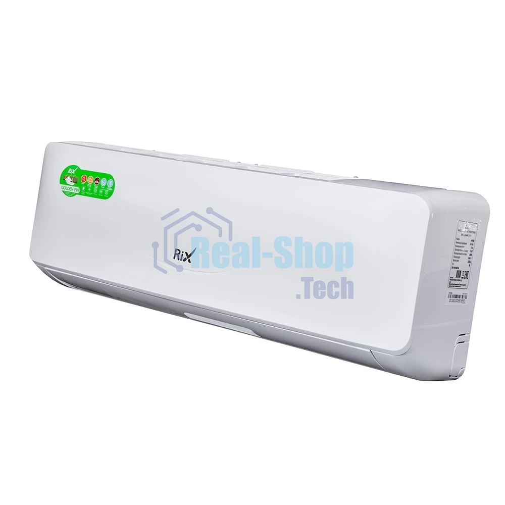 Кондиционер сплит-система настенного типа RIX LITE I/O-W18MB 18000 BTU, 50 м², 24/39 дБ, охлаждение, обогрев, осушение, белый