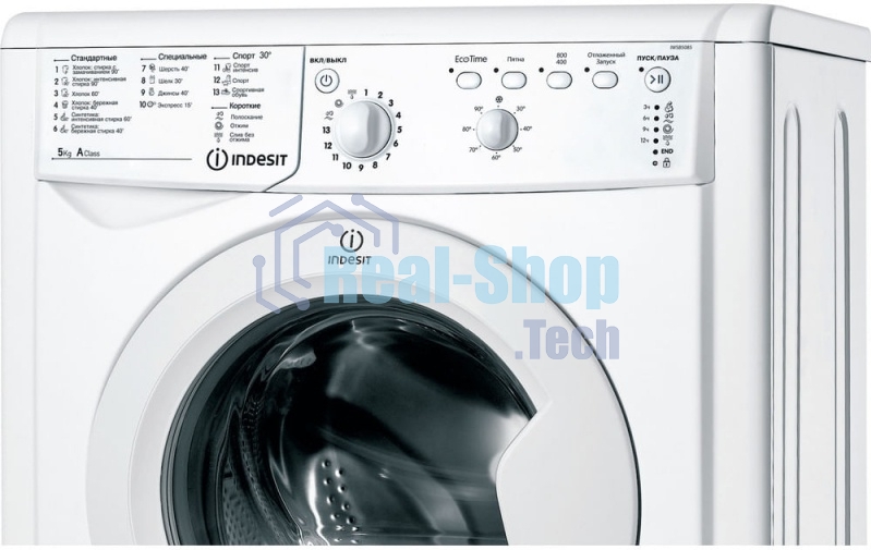 Стиральная машина Indesit IWSB 5085 CIS белый, загрузка фронтальная 5 кг, 800 об/мин., класс: А