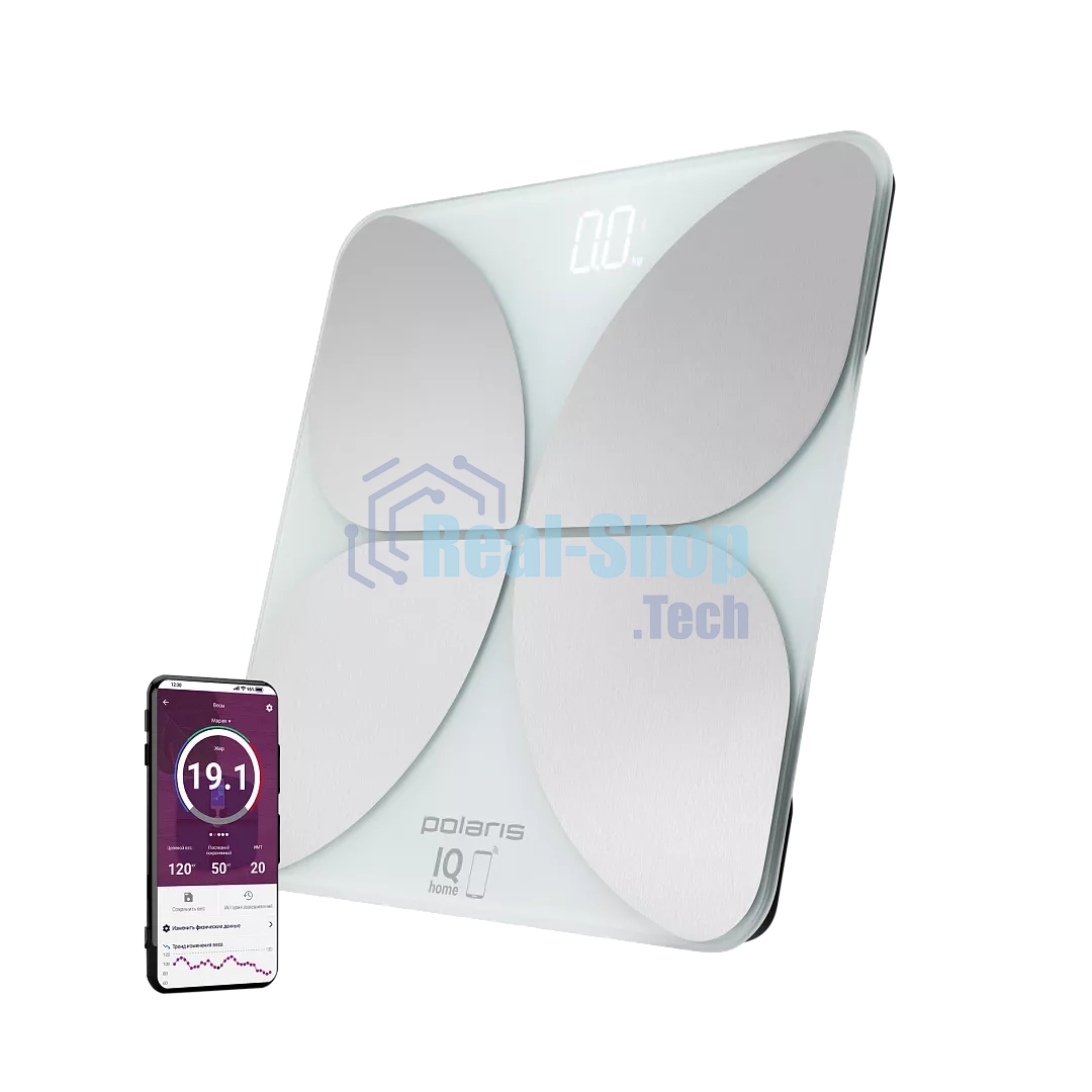 Напольные весы POLARIS PWS 2081DG IQ Home белый