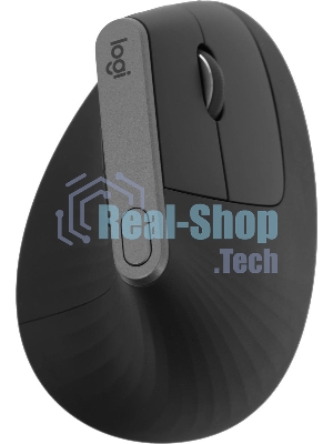 Мышь беспроводная/проводная Logitech MX Vertical графитовый, 4000 dpi, радиоканал, Bluetooth, USB, кнопки - 6