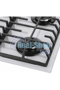 Газовая варочная панель Maunfeld EGHG.64.63CW/G, 4 конфорки, закаленное стекло, белый