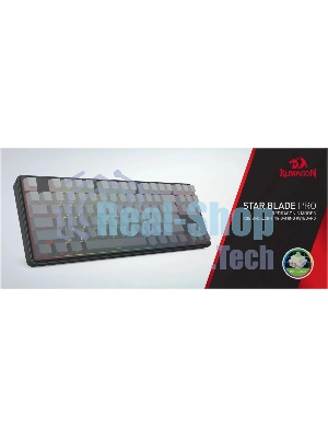 Клавиатура Redragon Star Blade Pro гибридная, USB Type-A, Bluetooth, радиоканал, чёрный