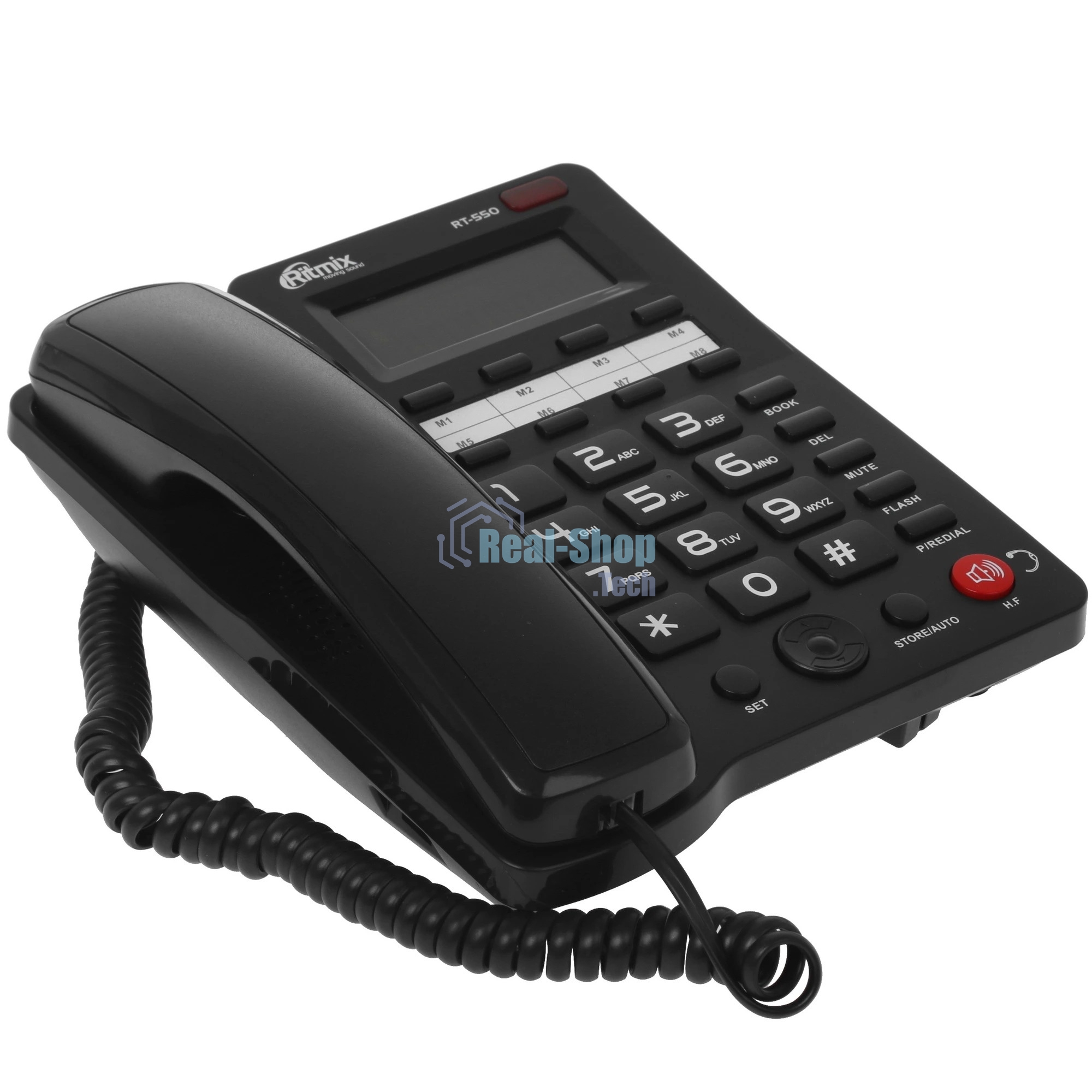 Телефон проводной Ritmix RT-550 черный