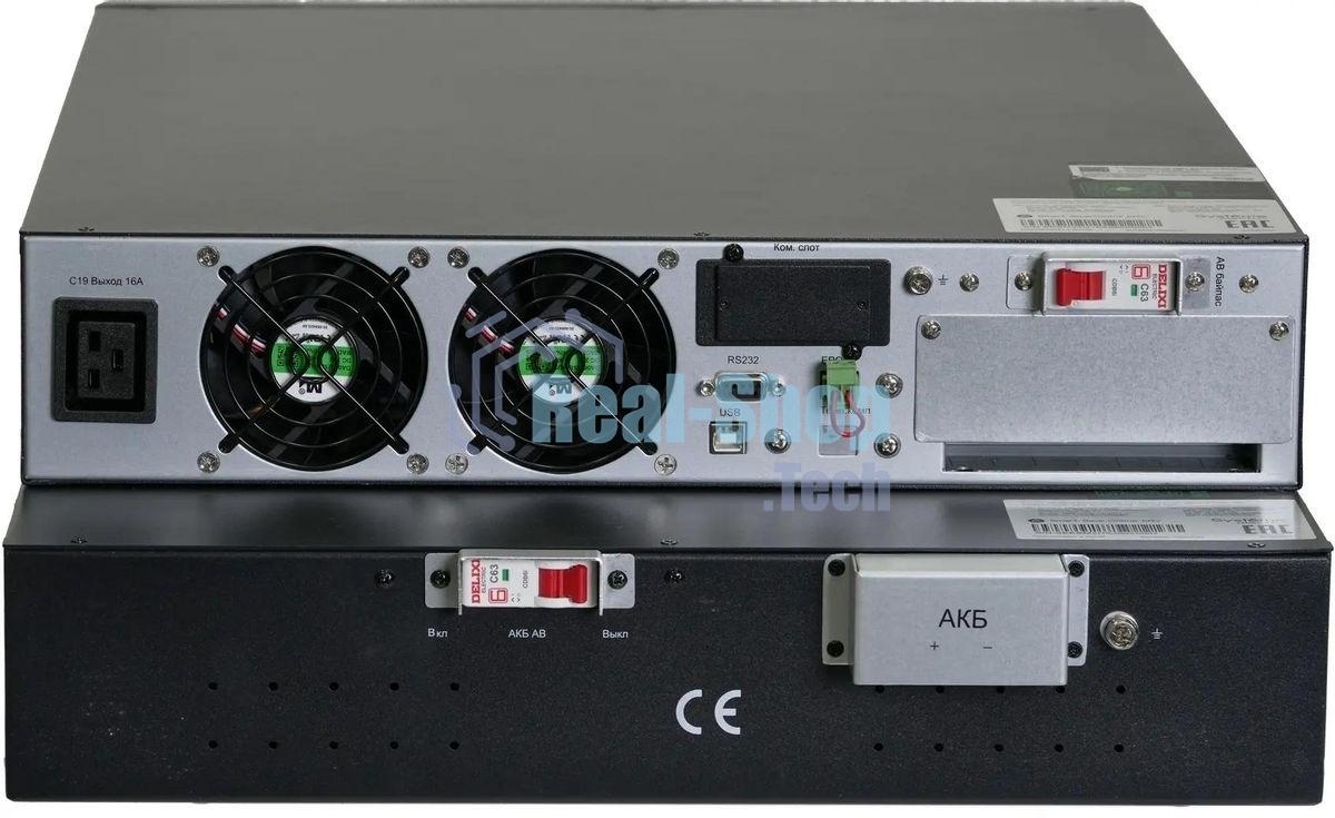 Источник бесперебойного питания Systeme Electric Smart-Save Online SRV SRVSE10KRTXLIG2-PM / 10000 ВA / 10000 Вт / 1 x IEC 320 С19, клеммная колодка