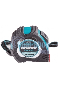 Рулетка Gross Magnetisch, 3 м х 16мм, обрезин. корпус, автоматич. фиксация, нейлон. покр., магн. зацеп