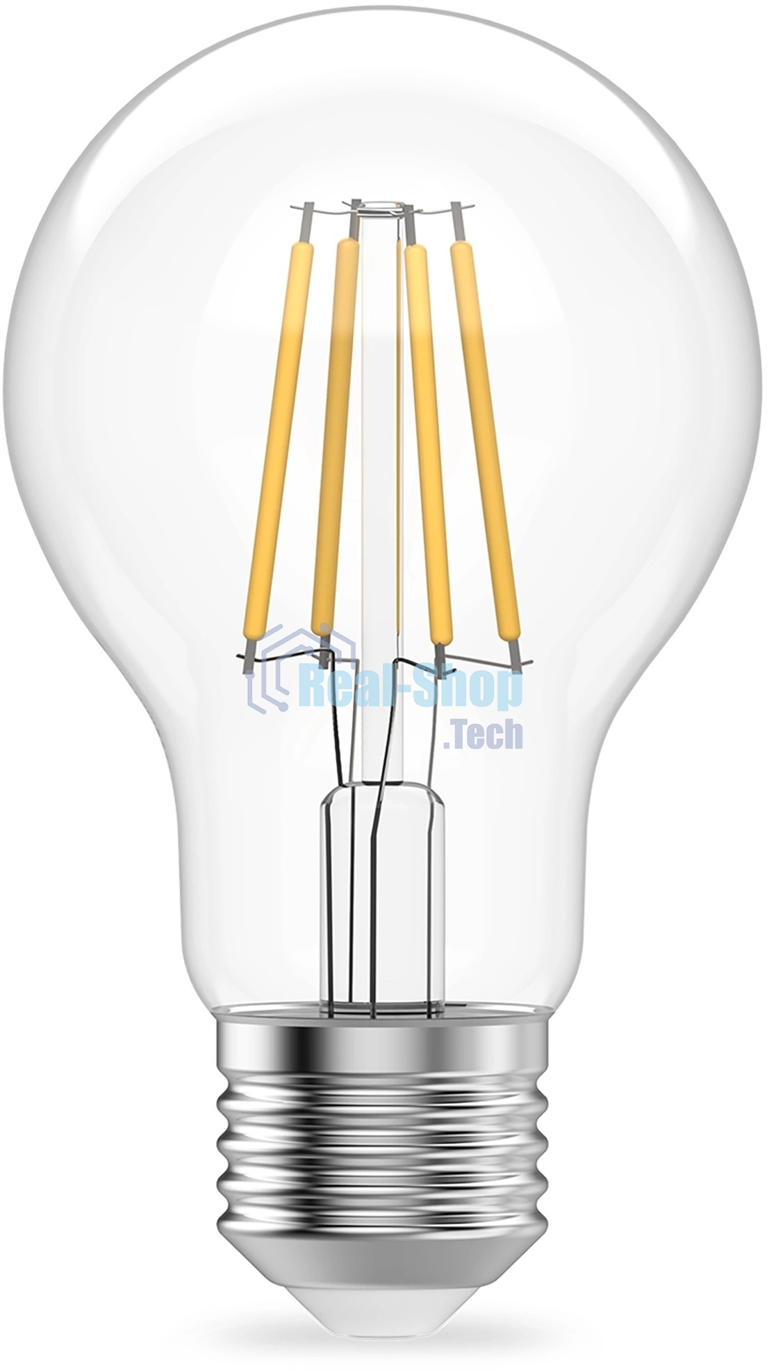 Лампа светодиодная филаментная Gauss Filament 7Вт цок.: E27 груша св. свеч. бел. теп. (упак.: 10 шт)