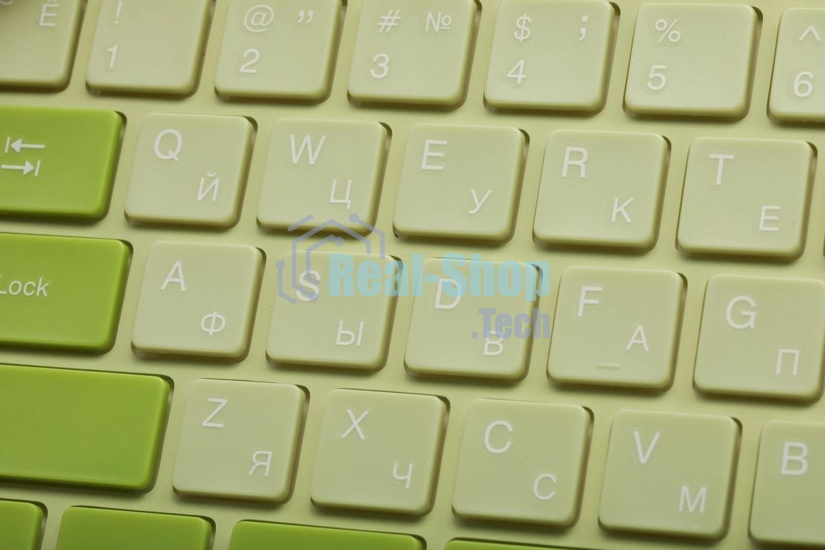 Комплект клавиатура + мышь Acer OCC205 беспроводной USB, 1200 dpi, зеленый/желтый