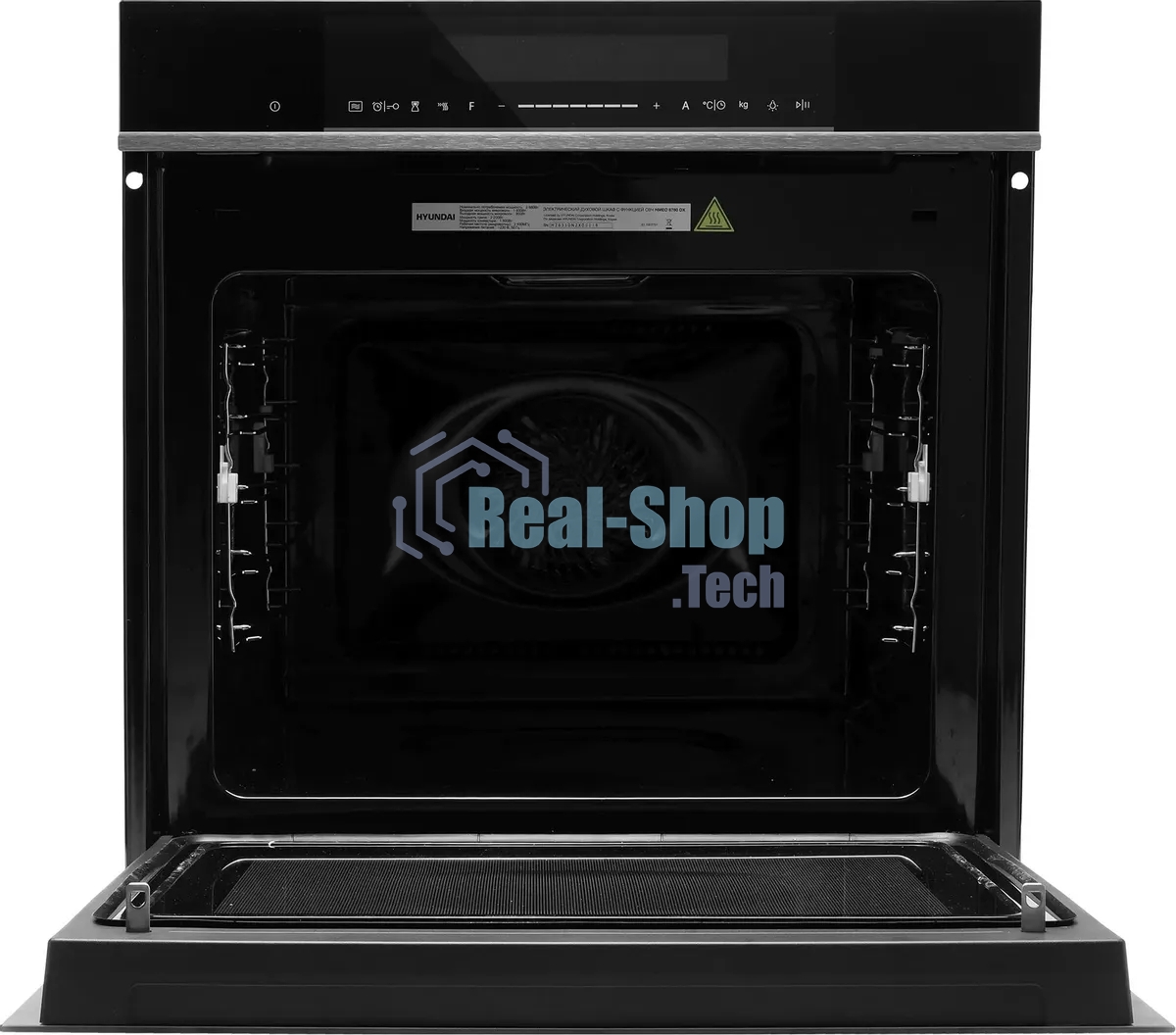 Духовой шкаф электрический Hyundai HMEO 6780 DX черное стекло/серебристый