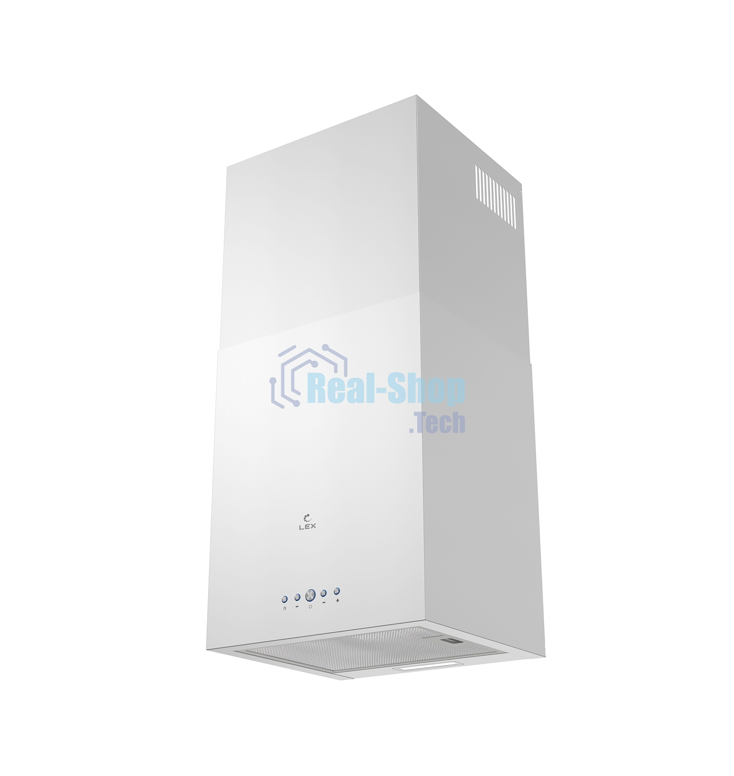 Вытяжка островная LEX Mono 400 белый, 40 см, 850 куб. м/ч, 50 дБ