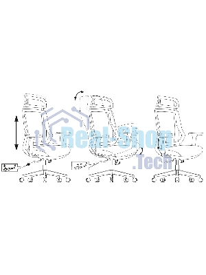 Кресло Бюрократ MC-G411N-H серый, сетка, подголовник