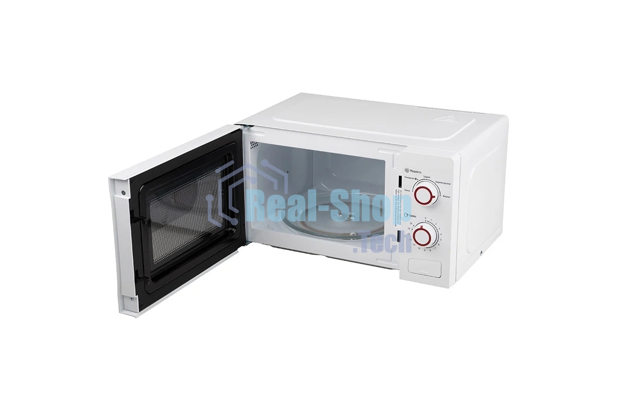 Микроволновая печь ENERGY EMW-20709 (108319) белый, 20 л, 700 Вт, переключатели - поворотный механизм