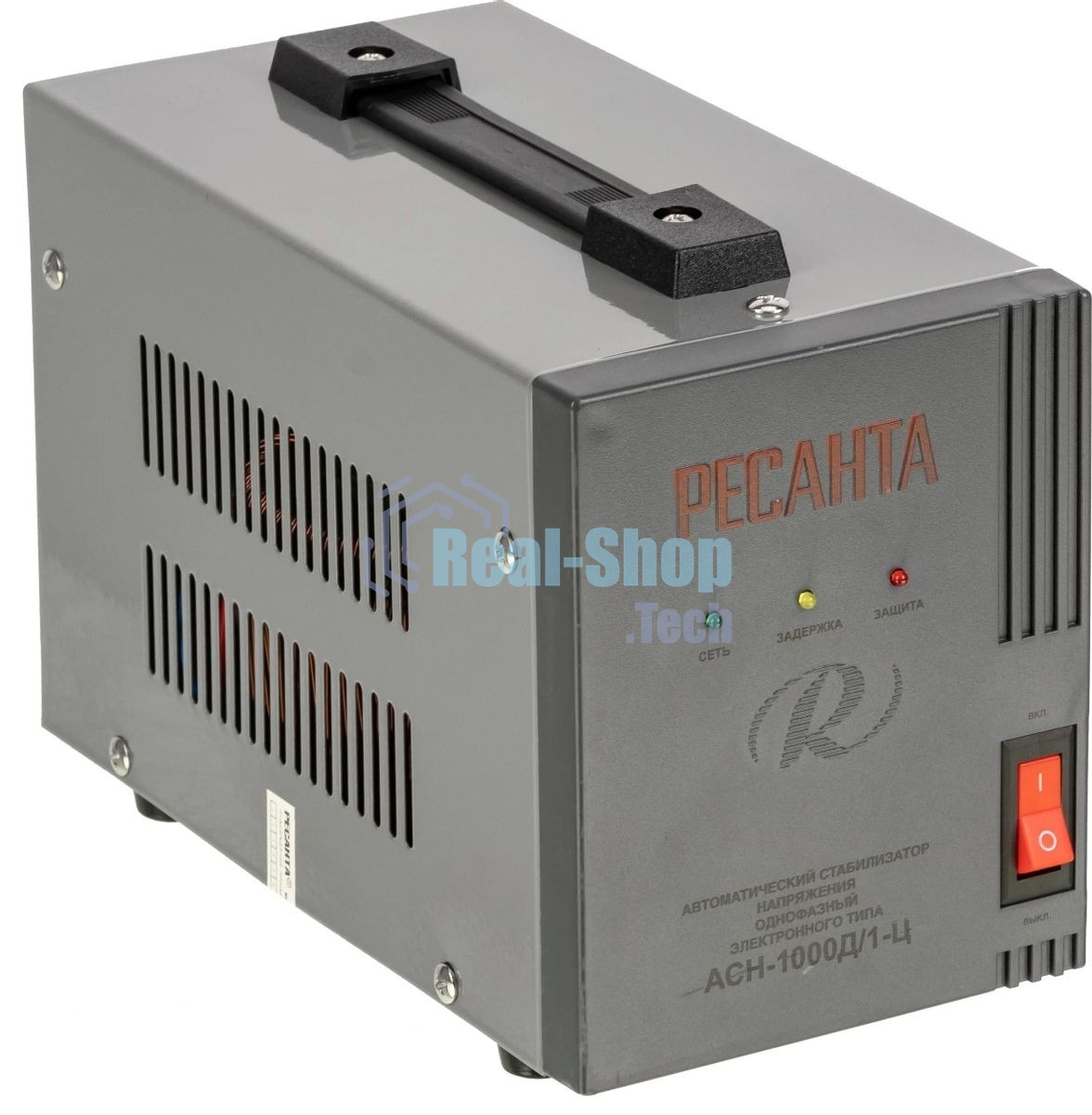 Стабилизатор напряжения Ресанта АСН-1000Д/1-Ц электронный однофазный серый