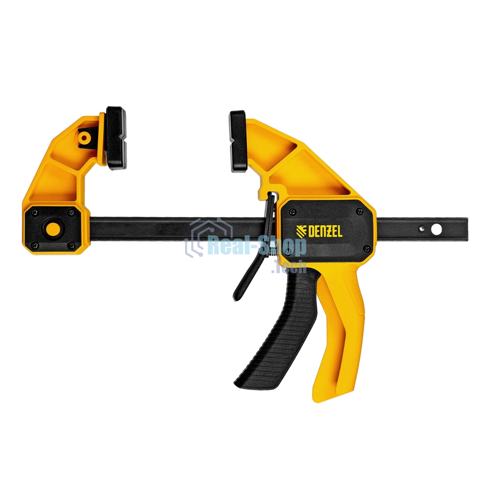 Струбцина Denzel F-образная, быстрозажимная, 150 х 80 мм, усиленный нейлоновый корпус