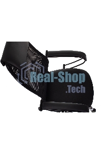 Кресло руководителя Бюрократ CH-607BS черный, сетка/ткань, крестов. металл хром