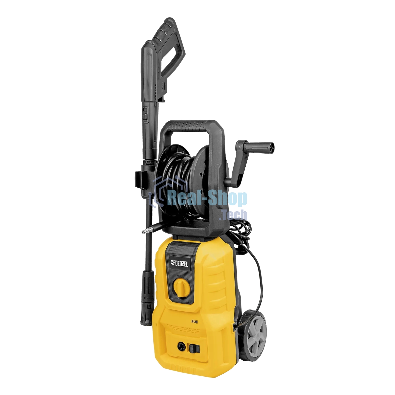 Моечная машина высокого давления Denzel R-170D, 1800 Вт, 170 бар, 380 л/ч, с барабаном