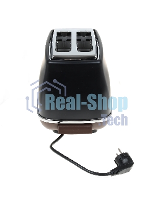 Тостер DeLonghi CTOV2103.BK черный, 900 Вт, 2 слота