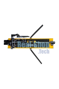 Плиткорез рельсовый Denzel 600х16мм, каретка на подш., стальная станина, усил. рукоятка-пенал