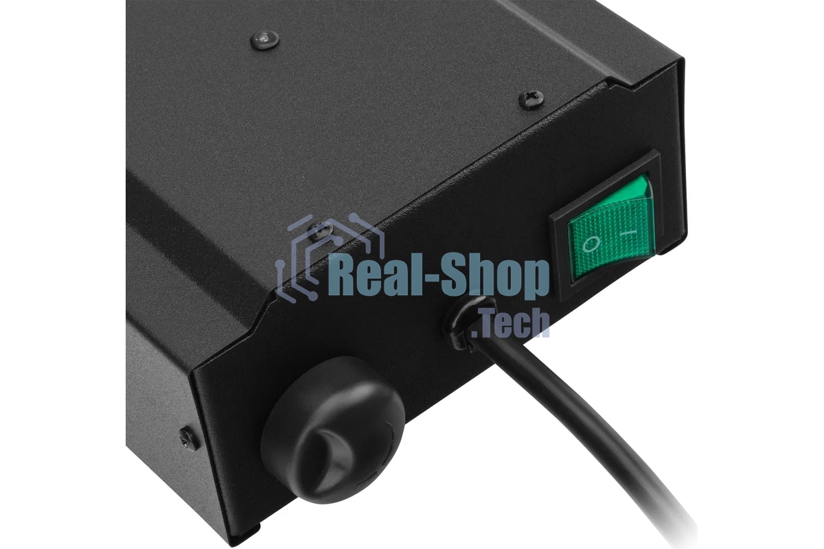 Обогреватель инфракрасный MTX КМИ-2000, черный, кварцевый, 2000 Вт, 20 м2, плавная регулировка мощности