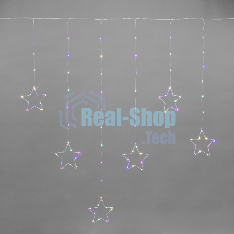 Гирлянда Neon-night светодиодный занавес из росы с фигурами звезд IP20 USB + пульт управления мультиколор