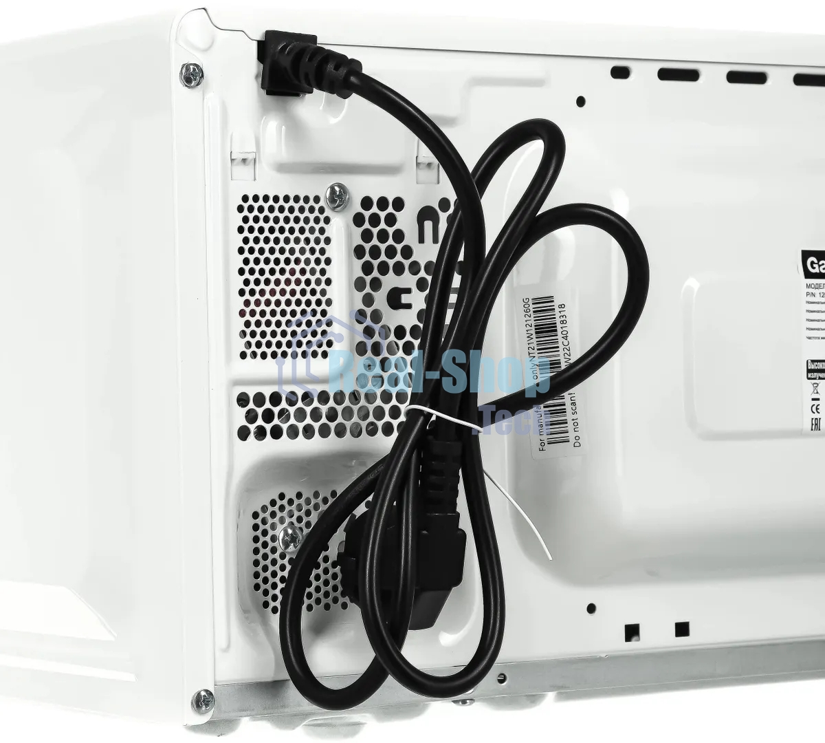 Микроволновая печь Galanz MOS-2008MW белый, 20 л, 700 Вт, переключатели - поворотный механизм