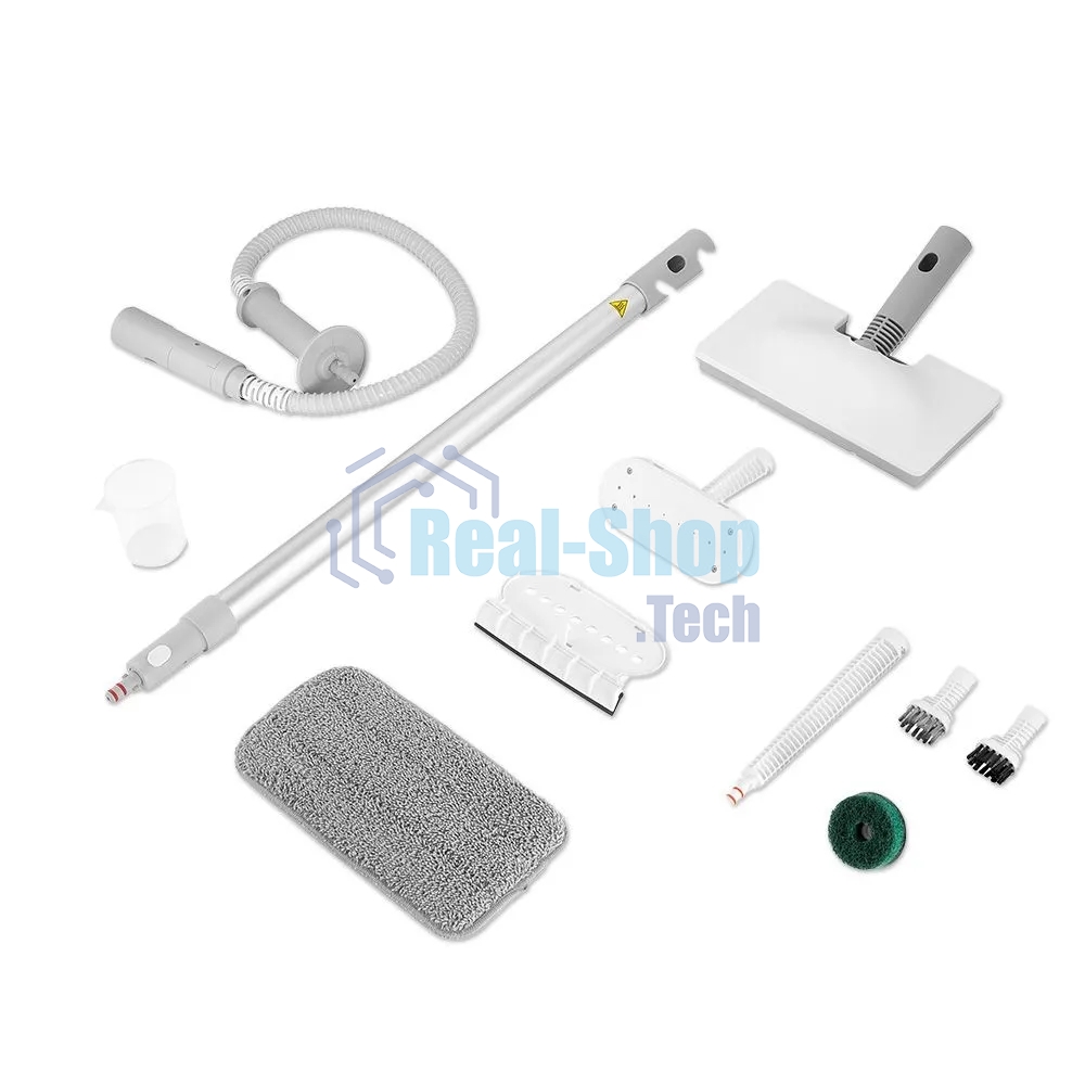 Швабра паровая Kitfort КТ-3942 1500Вт белый/серый