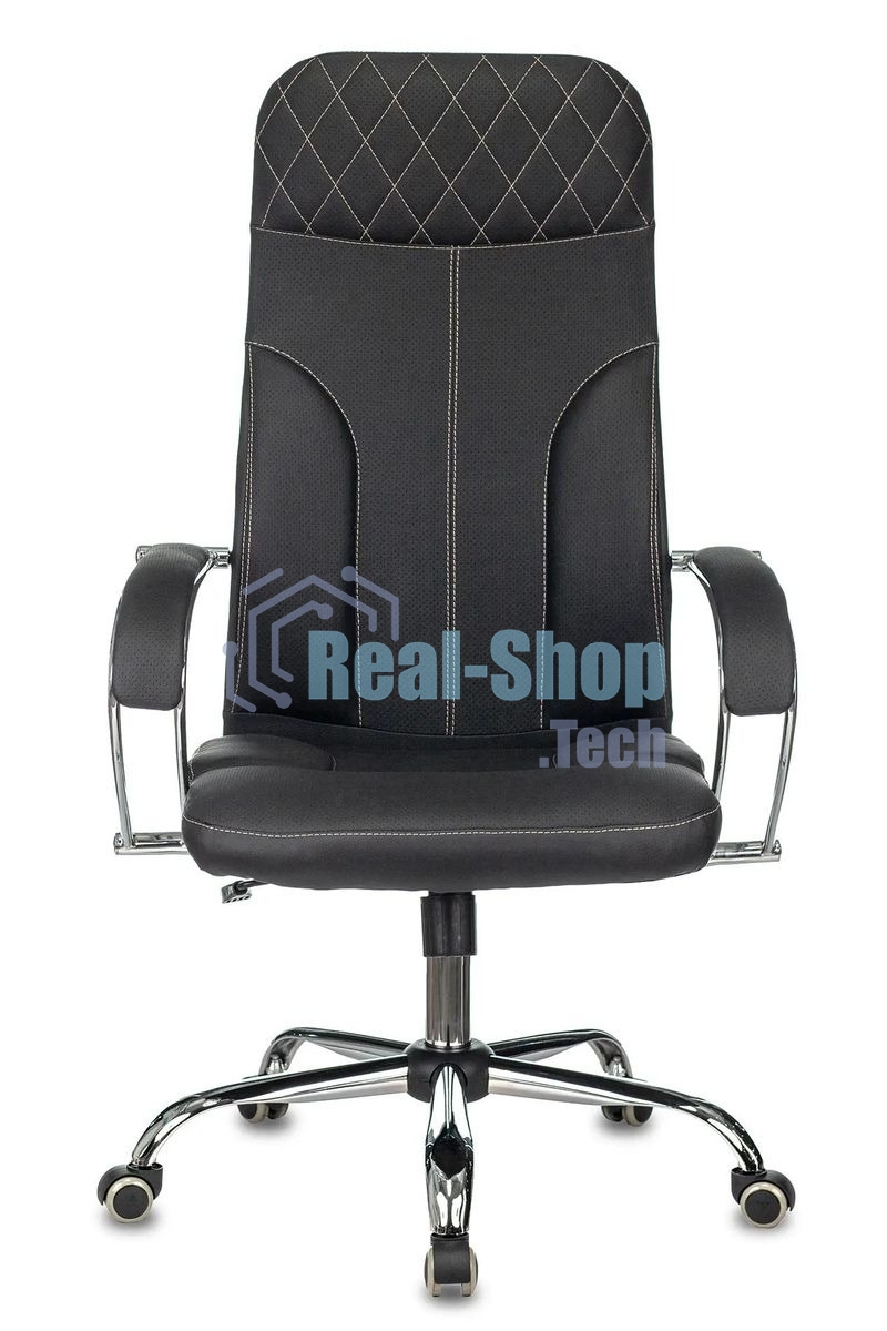Кресло руководителя Бюрократ CH-608SL/ECO черный искусственная кожа крестовина металл хром