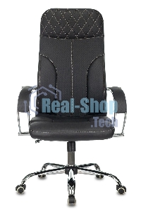 Кресло руководителя Бюрократ CH-608SL/ECO черный искусственная кожа крестовина металл хром